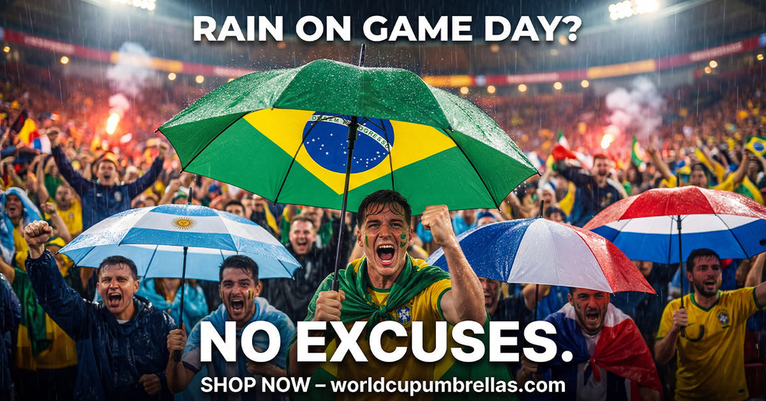 Stay Dry, Support Your Team: Why World Cup Umbrellas Are a Must-Have for Every Football Fan